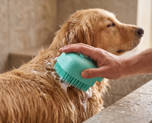 Pet Shampoo Brush and Massage Comb